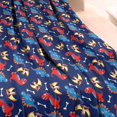 thumbnail image 3 of DarkBlue Dinosaurs Pattern Blanket,Comfortable Soft Lamb Wool Throw Blanket,All Season,Warm Lightweight Blankets for Sofa Bed Couch Living Room Chair,40"x50", 3 of 4