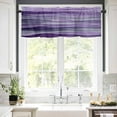 thumbnail image 5 of Abstract Art Wave Valances for Windows Watercolor Purple Rod Pocket Curtain Valance Window Treatment Short Curtains for Kitchen Living Room, 60"x14", 5 of 5