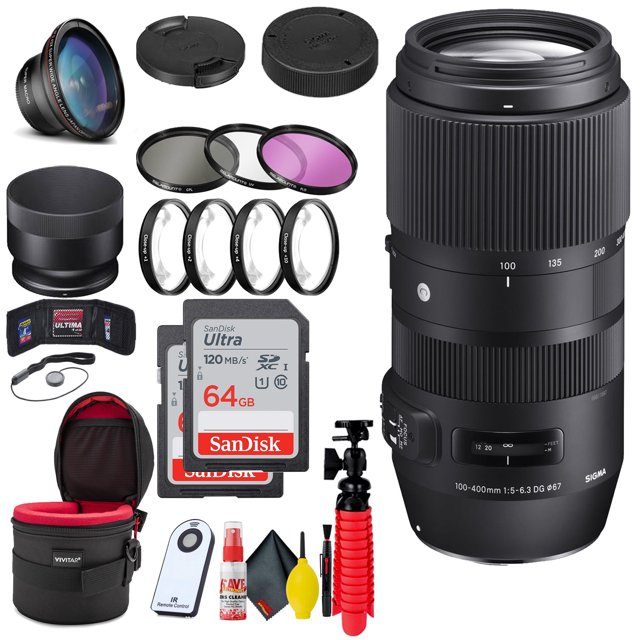 Sigma 100-400mm f/5-6.3 DG OS HSM Contemporary Lens for Nikon F + Accessories Sigma 729955_AG1_3