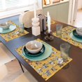 thumbnail image 6 of Placemats Set Of 4 / 6, Abstract Cute Cartoon Cat Face_A Placemats For Dining Table Indoor/Outdoors Heat Resistant Washable Placemats 18" X 12", 6 of 8