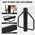 thumbnail image 6 of EastVita 8LB Fence Post Driver with Handle Manual T Post Driver Metal Post Hammer for U Fence Post Wooden Post Black, 6 of 7