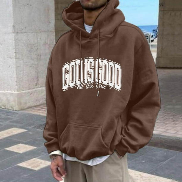 WILLBEST Sudaderas para Hombre, Otoño e Invierno, Talla Grande, sin Capucha, Moda, Prenda Superior, Sudadera De Gran Tamaño con Cuello Redondo Mediana