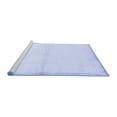 thumbnail image 2 of Ahgly Company Machine Washable Indoor Rectangle Solid Blue Modern Area Rugs, 6' x 9', 2 of 4