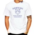 thumbnail image 2 of 539 Camiseta de manga corta para hombre de la escuela secundaria Hawkins, camiseta de cuello redondo, disfraz divertido, camiseta divertida de Stranger Tv Show Things, serigrafía personalizada, 2 of 4