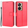thumbnail image 1 of For Zte Axon 40 Pro 5G Crazy Horse Pattern Leather Case Red, 1 of 5