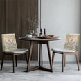 thumbnail image 4 of TSOVTHRID Butterfly Rose Floral Plant Print Chair Back Cover Dining Room Chair Cover Chair Back Protector Cover Washable Chairs Slipcovers for Weeding Banquet Party Decor, Set of 2, 4 of 7