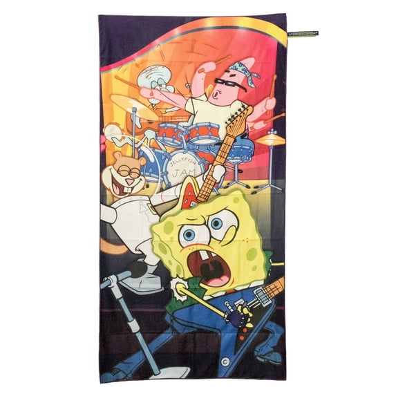 Sponge Bob, ROCKIN OUT Flat BT Towel