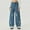 *Dark Blue, variant on ClodeEU Women's Wide Leg Jeans With Cute Bow,Mid Waist Denim Pants,Loose Fashion Jeans Dark Blue,Womens Plus S