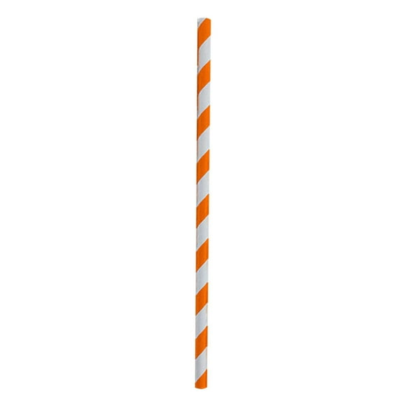 Wdhugt Pailles Jetables en Papier Orange Écologiques Biodégradables Lot de 100 Pcs pour Boissons Fournitures de Fête 100 Pcs Orange