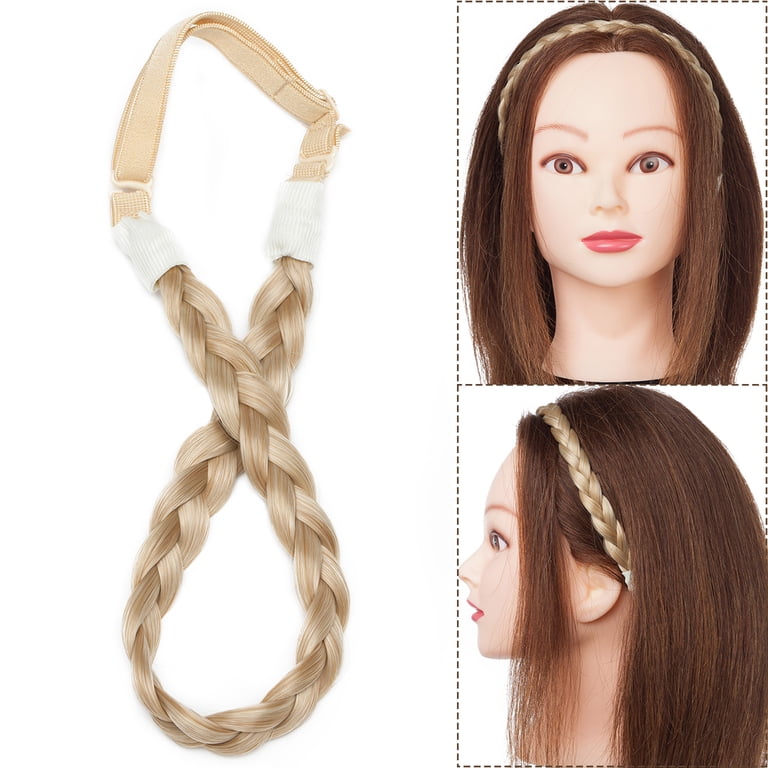 Braided Headband Synthetic Fiber Elastic Stretch Chunky Hair Accessory Women Kid Amazon.com : DIGUAN Synthetic Hair Braided Headband Classic  main image 4