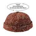 thumbnail image 3 of Hsqqdc Unisex Vintage Rolled Cuff Brimless Docker Hat, Sailor Skull Cap Beanie for Men Women, 3 of 7