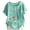 Mint Green, variant on Ladies Short Sleeve Round Neck Plant Pattern Blouse Fashion Spring Summer Casual Shirt with Buttons My Items