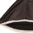 thumbnail image 7 of Faux Leather Pleated Mini Skirt for Women High Waisted Lace Hem A Line Mini Skirt, 7 of 7