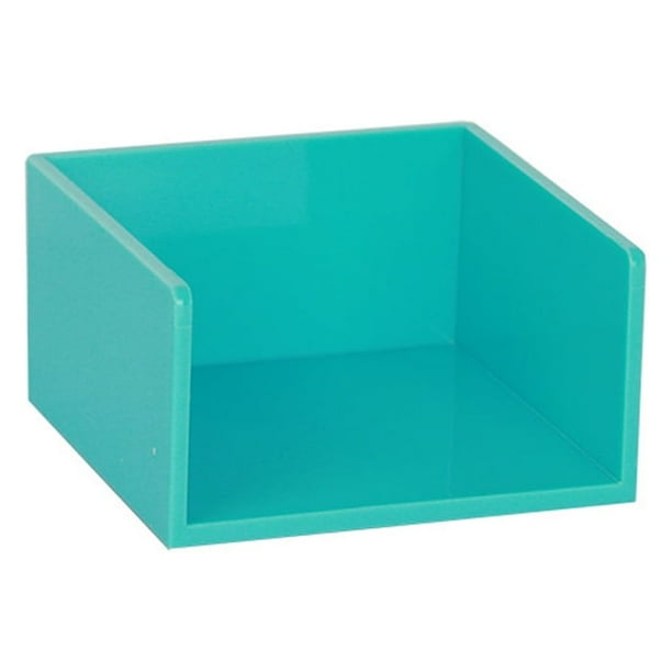 Caja de almacenamiento de papel para mensajes Ficarrico, caja de notificación de color plástico, caja para tarjetas de presentación, caja de calcomanías para mensajes