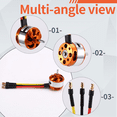 thumbnail image 4 of Motor Sin Escobillas D2822 Motor de Rotor Externo Sin Escobillas Adecuado para Aeronaves de Ala Fija Multirrotor con Control Remoto de 1450 KV, 4 of 5