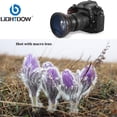 thumbnail image 3 of Lightdow 49mm/52mm/55mm/58MM 0.43x High-Definition Wide Angle + Macro Lens Attachment for Cannon Nikon Camera Lens, 3 of 18