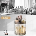 thumbnail image 5 of Organizador de maquillaje Asayuee 360, giratorio, 2 niveles, gris, 5 of 5