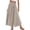 A-Khaki379, variant on Bibifish Womens Midi Skirts Solid Smocked Waist Skirts A Line Flowy Skirts Romantic Date Night Soft Flattering Classic Style Skirts