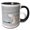 Black/White, variant on 3drose, Minnesota - Snowy Owl Taking Off from Snow., 15oz Mug