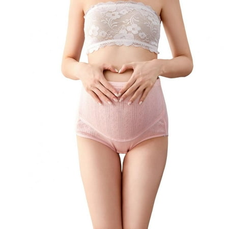 

Xmarks Women s Over The Bump Maternity Panties High Waist Full Coverage Pregnancy Underwear Multi-Pack Pink L