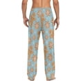 thumbnail image 2 of Top-kevin Gingerbread Christmas Pajama Pants Mens Lounge Pants Straight-Fit Men Pajama Bottoms with Drawstring and Pockets, 2 of 13