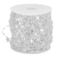 thumbnail image 1 of Cadena de perlas de imitación de estrella de cinco puntas de 60 m para decoración de árbol de Navidad, accesorios para ramo blanco, 1 of 4