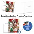 thumbnail image 3 of 1 Big Christmas Card (8.5 x 11 Inch) - Merry Christmas to Zoo Cats Merry Christmas J6652HXSG-US, 3 of 6