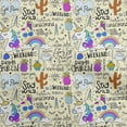 thumbnail image 1 of oneOone Cotton Cambric Light Gray Fabric Unicorn Pattern Craft Projects Decor Fabric Printed By The Yard 56 Inch Wide, 1 of 6