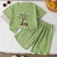 thumbnail image 2 of Boys Girls Outfits Set 2 Piece Loungewear Set, Boys Short Sleeve T-Shirt and Pants Set for Toddlers Girls Fall Clothes Home Clothes Pajamas 12-24 Months 2T 3T 4T 5T 6T 7T Children 4-5 Years, 2 of 4