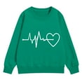 thumbnail image 4 of Ruyang Girls Heart Sweatshirts Fall Winter Cute Trendy Oversized Sweatshirt Long Sleeve Crewneck School Pullover Tops, 4 of 5