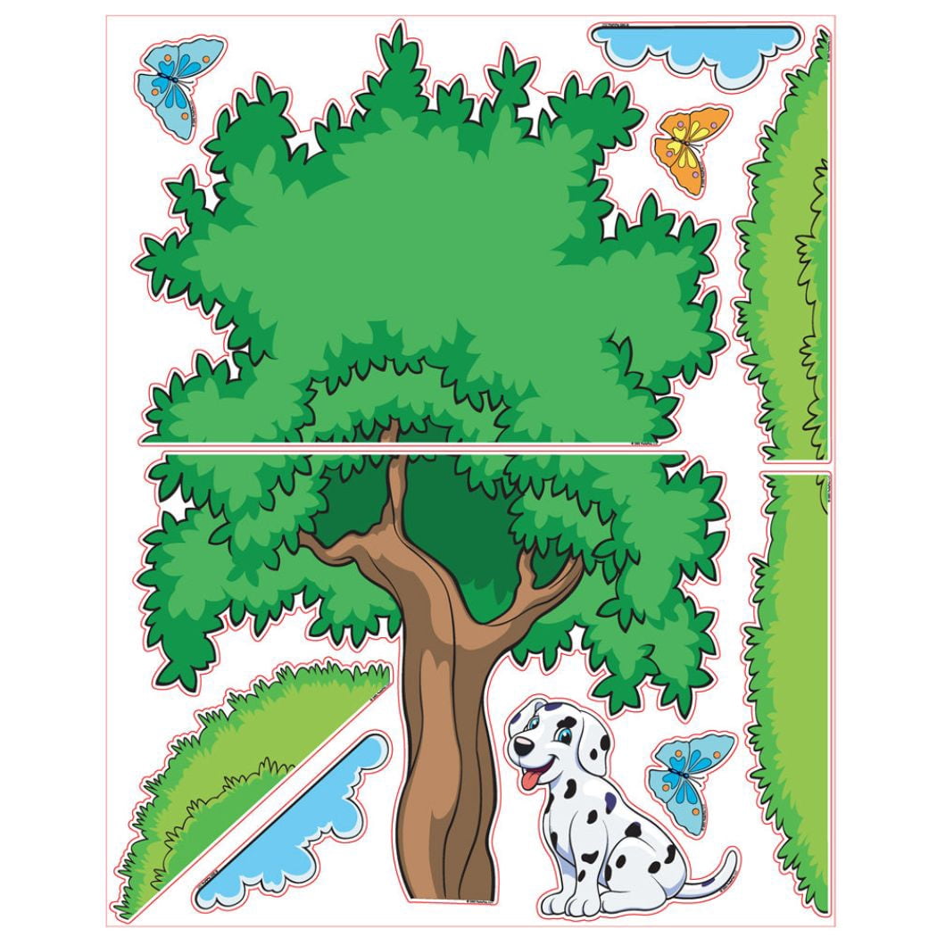 Pedia Pals Puppy Wall Decal Kit, Wall Art Decals, Wall Decor Stickers For Baby Nursery Kids Bedroom