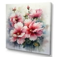 thumbnail image 2 of Designart "Red Green Hibiscus Blossoms" Floral Hibiscus Wall Decor, 2 of 5