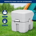 thumbnail image 4 of Inodoro Portátil de 20 Litros para Camping con Bolsa de Transporte SereneLife, Toilette a Prueba de Fugas con Tanque Desmontable e Indicador de Nivel, Ideal para Camping, Senderismo y Paseos en Barco, 4 of 7