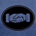 thumbnail image 3 of CafePress - Psi Upsilon Handshake T Shirt - Womens Tri-blend T-Shirt, 3 of 4