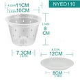 thumbnail image 3 of Orchid Pot, 1 Pack 4.3 Inch Orchid Pots With Holes And Saucers, Clear Plastic Flower Plant Pot For Indoor Outdoor Plants, Slotted Orchids Planter,Plastic Orchid Pots With Holes, 3 of 8