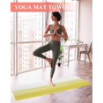 thumbnail image 2 of Yellow White Ombre Yoga Towel for Hot Yoga Non Slip, Farmhouse Funny Gradient Striped Yoga Mat Towel Absorbent Yoga Sweat Towels Microfiber Hot Yoga Blanket for Bikram Pilates 26"x74", 2 of 7