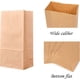 thumbnail image 2 of Sac en papier kraft brun Packaging Emballage de sac de rangement recycl fond plat vintage,Sacs-cadeau DIY pour Nol/Mariage/Anniversaire 24x13x8cm 50P, 2 of 5