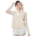 thumbnail image 7 of Bovxnpu Women's Long Sleeve Sun Protection Shirts, Lightweight Womens Activewear Breathable Sunscreen Hoodie Workout Tops, Ladies Solid Color Hooded Sun Protection Clothing M, 7 of 7