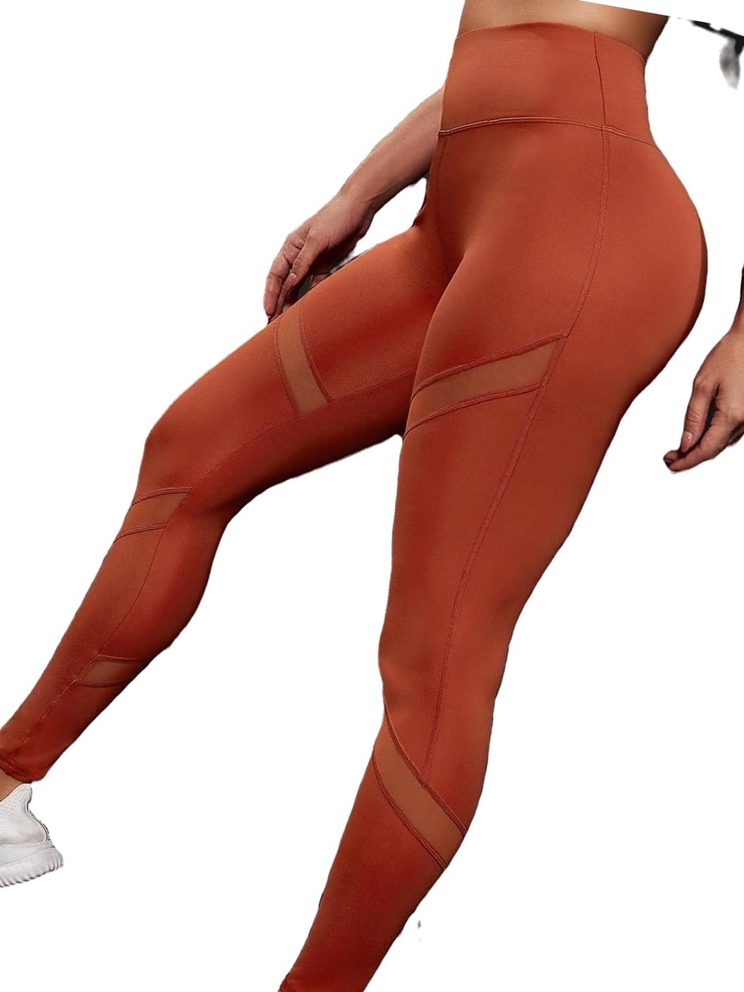 Burnt Orange Active Bottoms Women's Sports Leggings (Women's