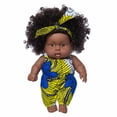 thumbnail image 2 of Fiudx Ofertas Flash Artículos En Oferta Black Black Baby Lindo Juguete Para Bebé De Vinilo Negro Rizado De 8 Pulgadas, 2 of 7