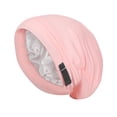 thumbnail image 2 of 2 Pack Skull Cap for Men Women Adjustable Sleeping Hats Unisex Casual Solid Color Full-Coverage Stretchy Loungewear Slouch Hat, 2 of 8