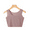 purple, variant on Classic Sleeveless Ice Silk Camisole Seamless Ultra-thin Tank Top for Women Basic Simple Slim Summer Crop Top Girl