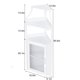 thumbnail image 2 of Gabinete de Bar Esquinero de 5 Niveles con Luz LED, Aparador de Estilo Granja con Porta Vasos Desmontable y Puerta de Malla, 2 of 7