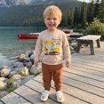 thumbnail image 5 of HFHAPW Toddler Baby Boy Fall Outfits 6 9 12 18 24 Months 3T 4T 5T 6T 7T 8T 9T Boys Winter Clothes Truck Long Sleeve Sweatshirt Pants Set(Beige,2-3 Y), 5 of 8