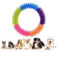 thumbnail image 3 of Anillo de entrenamiento TPR para mascotas, juguetes para masticar molares coloridos para perros y gatos, juego de mordida para limpieza de dientes Tmvgtek Oficina Multiescena Multifunción, 3 of 8