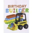 thumbnail image 3 of LEGO Toddler Boys' Short Sleeve T-Shirt White Birthday Build, 3 of 3