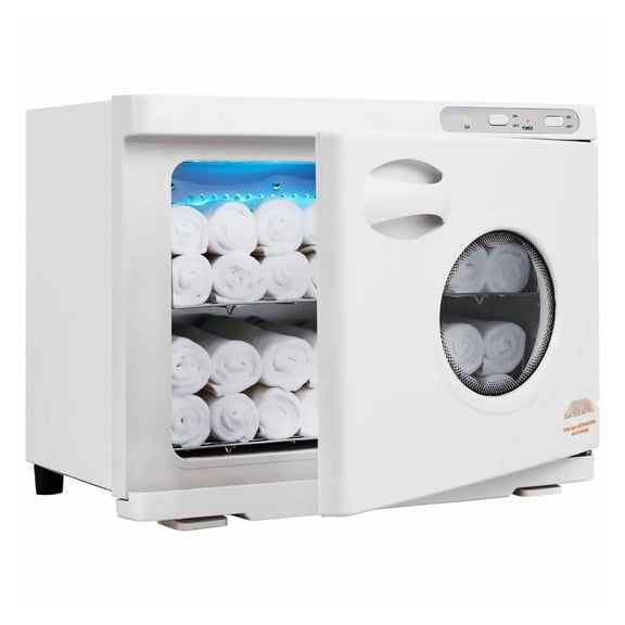 Hot Towel Warmer 23L - Spa Towel Warmer with UV Light, Large Capacity, Stainless Steel Racks - for Facials, Salon, Massage - Holds 50-60 Towels