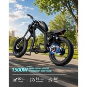 BIGNIU BG-X Electric Bike for Adults,1500W Brushless Motor 48V/31.5Ah Up to 40 Miles E-Bike Front/Rear Turn Signal Dual Suspension Ebikes UL2849