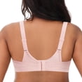 thumbnail image 4 of Deyllo Women Plus Size Bras Sport Workout Bras High Impact Support Exercise Bra No Underwire Comfort Light Pink Bra Clothes Size 44G, 4 of 12