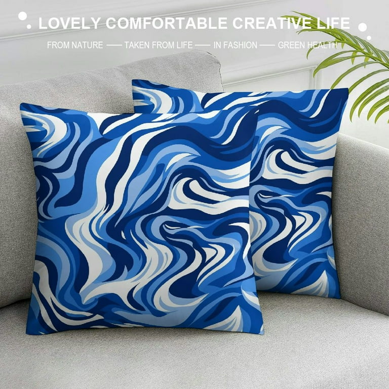 Cobalt blue pillows sale